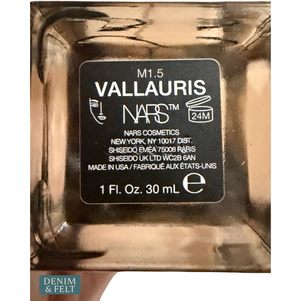 NEW NARS Natural Radiant Longwear Foundation Vallauris Medium 1.5 Full Coverage - Picture 9 of 9